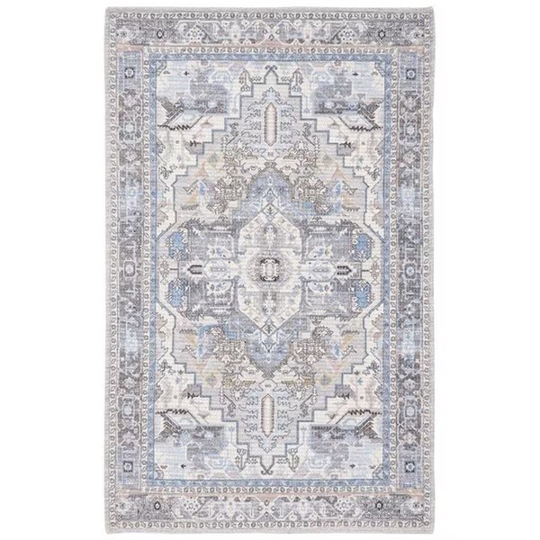 4 x 6 ft. Saffron Rectangle Power Loomed Rug Grey & Ivory, Safavieh, Mfr#: SFN202F-4